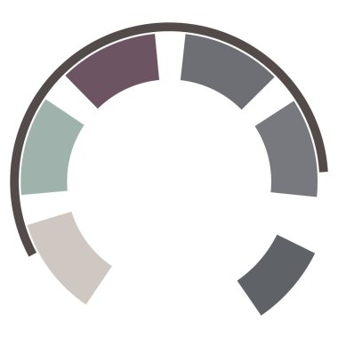 Siber-siber punk, bilim-kurgu geometrik daireler, halkalar. Yüksek teknoloji HUD elementleri. Eşmerkezli, tekno için döner daireler, teknoloji teması. Dairesel, yuvarlak tasarım elementleri