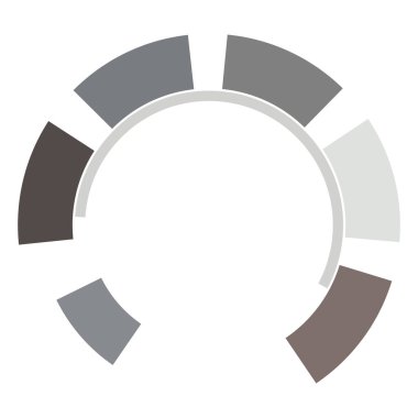 Siber-siber punk, bilim-kurgu geometrik daireler, halkalar. Yüksek teknoloji HUD elementleri. Eşmerkezli, tekno için döner daireler, teknoloji teması. Dairesel, yuvarlak tasarım elementleri