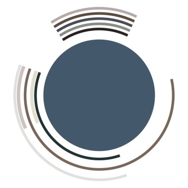 Siber-siber punk, bilim-kurgu geometrik daireler, halkalar. Yüksek teknoloji HUD elementleri. Eşmerkezli, tekno için döner daireler, teknoloji teması. Dairesel, yuvarlak tasarım elementleri