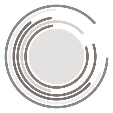 Siber-siber punk, bilim-kurgu geometrik daireler, halkalar. Yüksek teknoloji HUD elementleri. Eşmerkezli, tekno için döner daireler, teknoloji teması. Dairesel, yuvarlak tasarım elementleri