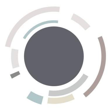 Siber-siber punk, bilim-kurgu geometrik daireler, halkalar. Yüksek teknoloji HUD elementleri. Eşmerkezli, tekno için döner daireler, teknoloji teması. Dairesel, yuvarlak tasarım elementleri