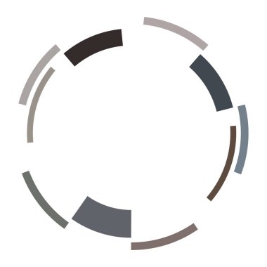 Siber-siber punk, bilim-kurgu geometrik daireler, halkalar. Yüksek teknoloji HUD elementleri. Eşmerkezli, tekno için döner daireler, teknoloji teması. Dairesel, yuvarlak tasarım elementleri