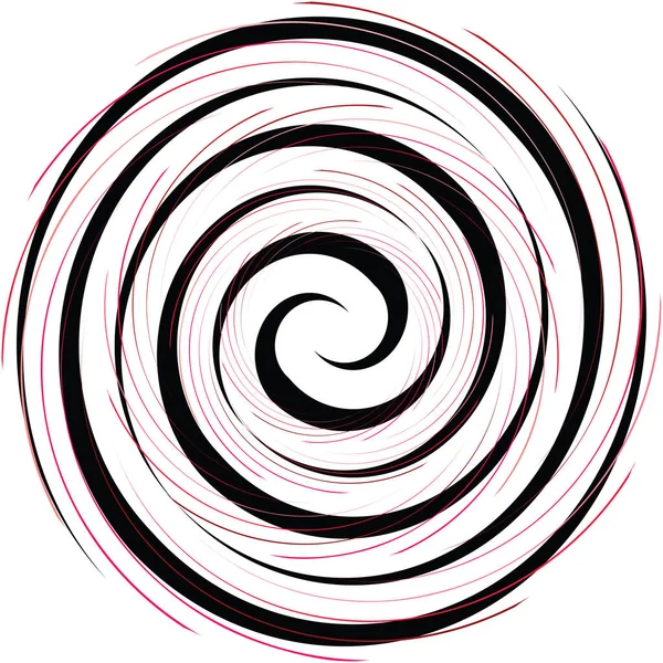 Espiral Abstracta Superpuesta Remolino Vector Giro Voluta Hélice Vértigo Coclear — Vector de stock