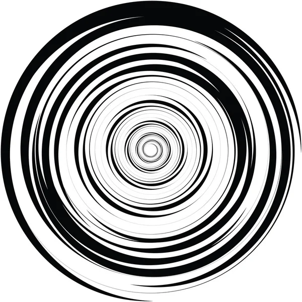 Espiral Abstracta Superpuesta Remolino Vector Giro Voluta Hélice Vértigo Coclear — Vector de stock