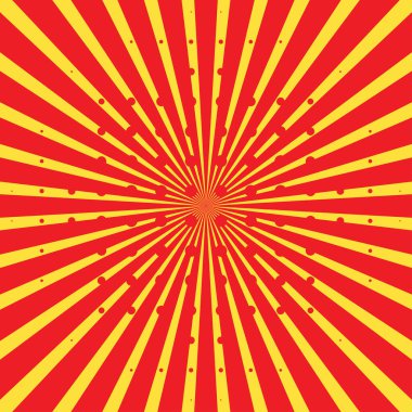 Pop-art Radyal hatları Yıldız patlaması yakınlaşan çizgili çizgiler çizer