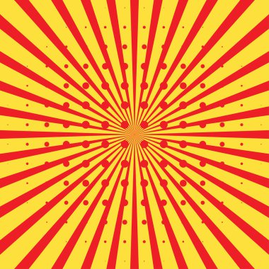 Pop-art Radyal hatları Yıldız patlaması yakınlaşan çizgili çizgiler çizer