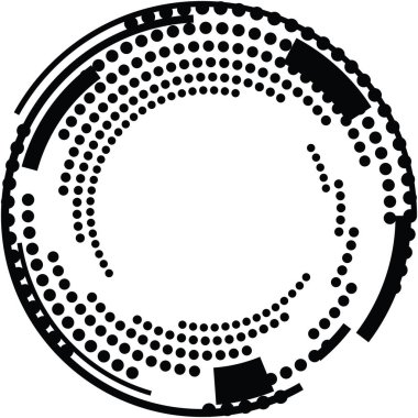 Soyut sarmal, girdap, dönme vektörü örtüşüyor. Volute, helix, koklear vertigo dairesel, geometrik çizim. Soyut çember