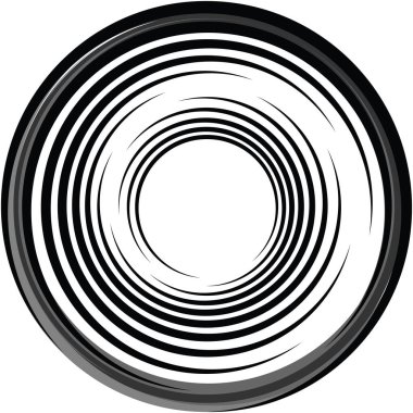 Soyut sarmal, girdap, dönme vektörü örtüşüyor. Volute, helix, koklear vertigo dairesel, geometrik çizim. Soyut çember