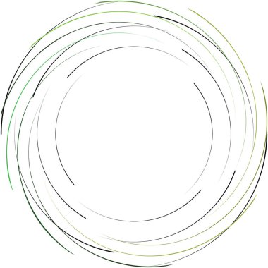 Soyut sarmal, girdap, dönme vektörü örtüşüyor. Volute, helix, koklear vertigo dairesel, geometrik çizim. Soyut çember
