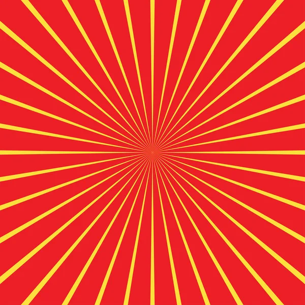 Pop Art Lignes Radiales Starburst Sunburst Rayonnant Des Rayures Convergentes — Image vectorielle