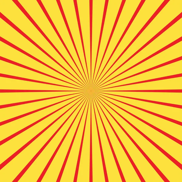 Pop Art Ακτινική Γραμμές Starburst Sunburst Ακτινοβολεί Συγκλίνουσες Ρίγες Διανυσματική — Διανυσματικό Αρχείο