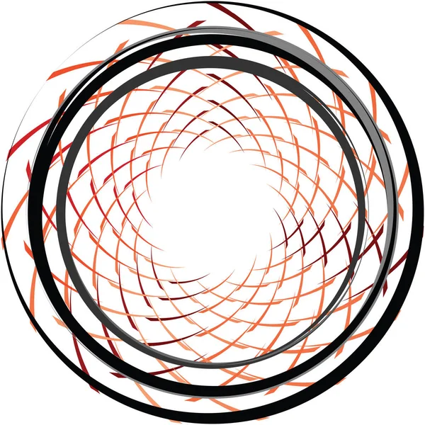 Überlagerung Abstrakter Spirale Wirbel Wirbelvektor Volute Helix Cochlea Schwindel Kreisförmig — Stockvektor