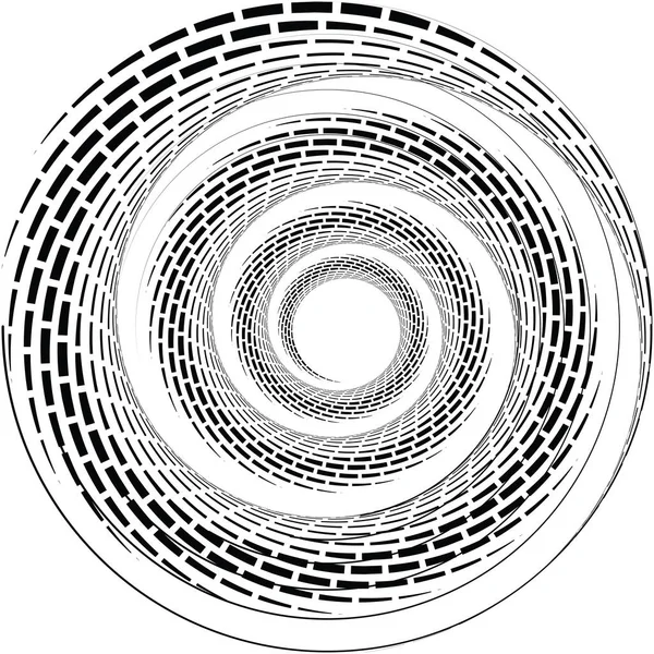 Sovrapposizione Astratta Spirale Vortice Vettore Vortice Voluta Elica Vertigini Cocleari — Vettoriale Stock