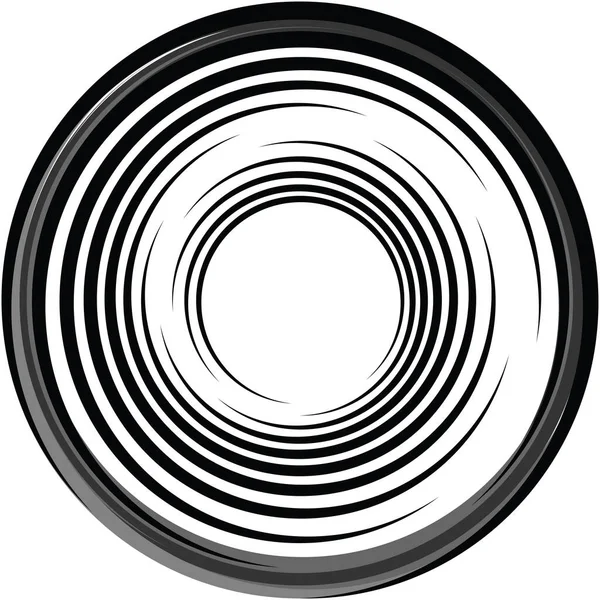 Espiral Abstracta Superpuesta Remolino Vector Giro Voluta Hélice Vértigo Coclear — Vector de stock