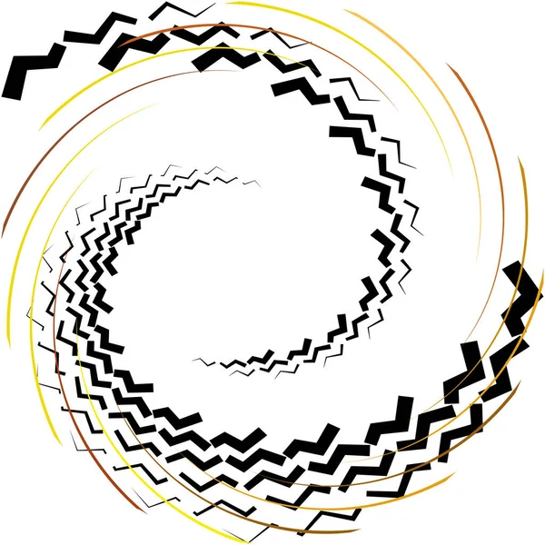 Overlaying Abstract Spiral Swirl Twirl Vector Volute Helix Cochlear Vertigo — Stock Vector