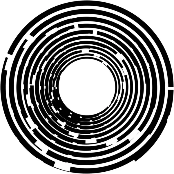 추상적 스피랄 벡터를 뛰어넘는 달팽이관은 동그랗고 기하학적 그림입니다 — 스톡 벡터