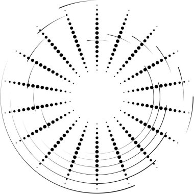 Soyut sarmal, girdap, dönme vektörü örtüşüyor. Volute, helix, koklear vertigo dairesel, geometrik çizim. Soyut çember