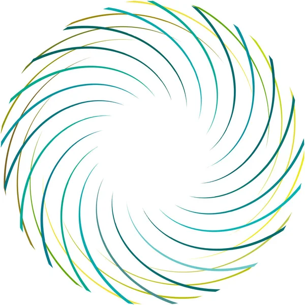 Soyut sarmal, girdap, dönme vektörü örtüşüyor. Volute, helix, koklear vertigo dairesel, geometrik çizim. Soyut çember