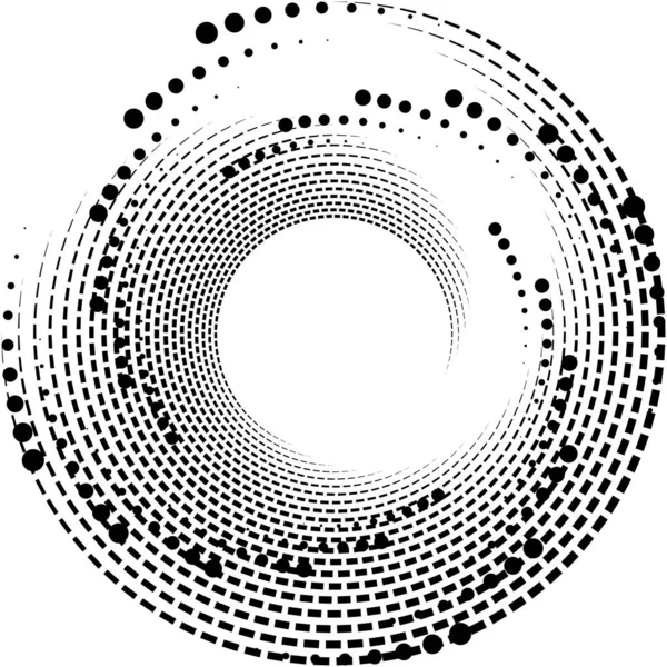 Sobreposição Abstrato Espiral Redemoinho Twirl Vetor Voluta Hélice Vertigem Coclear — Vetor de Stock