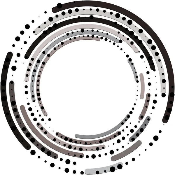 Sovrapposizione Astratta Spirale Vortice Vettore Vortice Voluta Elica Vertigini Cocleari — Vettoriale Stock