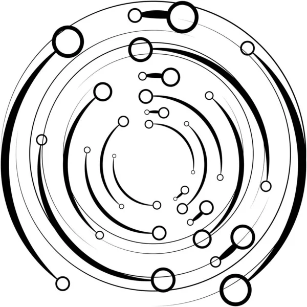 Espiral Abstracta Superpuesta Remolino Vector Giro Voluta Hélice Vértigo Coclear — Archivo Imágenes Vectoriales