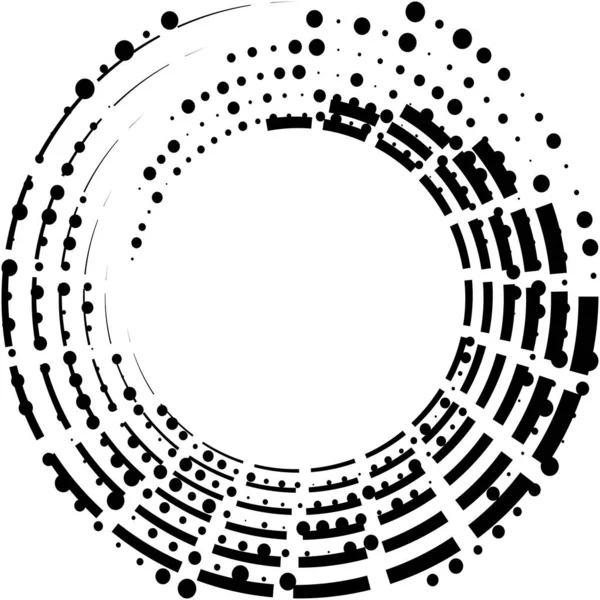 抽象的なスパイラル 渦巻き ツイルベクトルを上書きします ヴォリュート らせん 人工内耳のめまいの円形 幾何学的なイラスト 概要円 — ストックベクタ