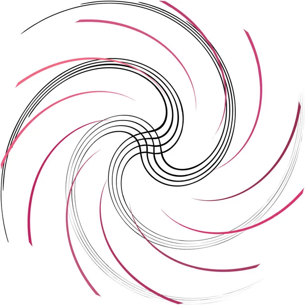 Espiral Abstracta Superpuesta Remolino Vector Giro Voluta Hélice Vértigo Coclear — Vector de stock