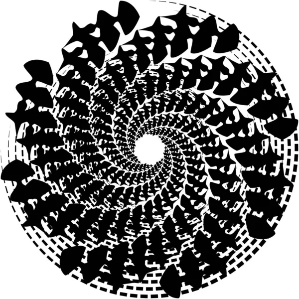 重叠抽象螺旋体 涡旋体 涡旋体向量 螺旋体 耳蜗眩晕 几何图解 摘要圈 — 图库矢量图片
