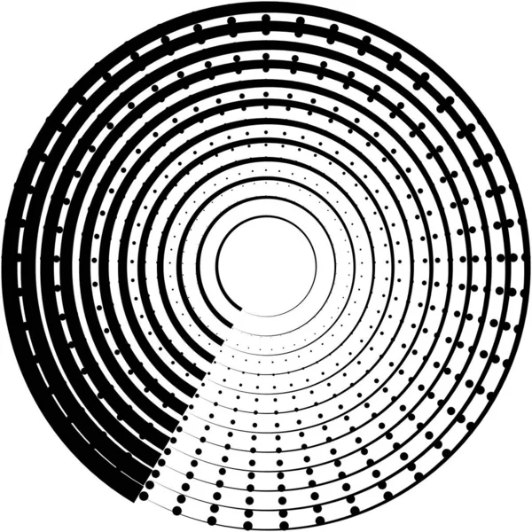 Überlagerung Abstrakter Spirale Wirbel Wirbelvektor Volute Helix Cochlea Schwindel Kreisförmig — Stockvektor