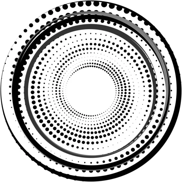 Sovrapposizione Astratta Spirale Vortice Vettore Vortice Voluta Elica Vertigini Cocleari — Vettoriale Stock