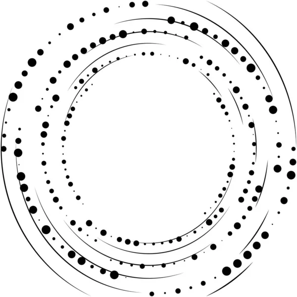 Abstracte Spiraal Draaikolk Wervelvector Voluut Helix Cochleaire Vertigo Cirkelvormig Geometrische — Stockvector