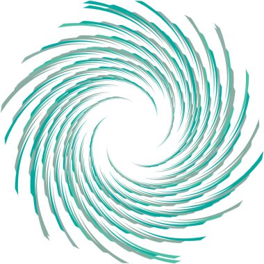 Soyut sarmal, girdap, dönme vektörü örtüşüyor. Volute, helix, koklear vertigo dairesel, geometrik çizim. Soyut çember