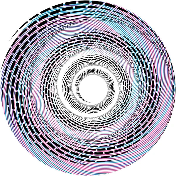 Superposition Abstraite Spirale Tourbillon Vecteur Tourbillon Volute Hélice Vertige Cochléaire — Image vectorielle