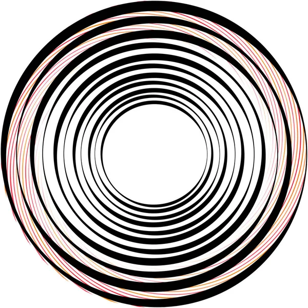 Espiral Abstracta Superpuesta Remolino Vector Giro Voluta Hélice Vértigo Coclear — Vector de stock