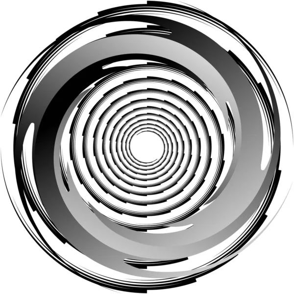 Superposition Abstraite Spirale Tourbillon Vecteur Tourbillon Volute Hélice Vertige Cochléaire — Image vectorielle