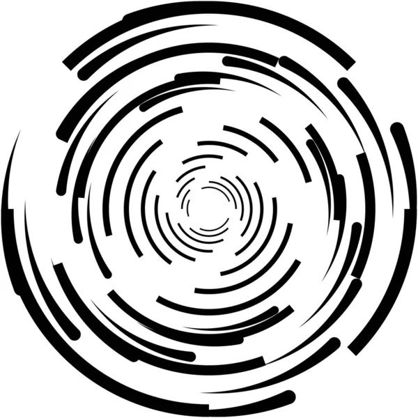 Sovrapposizione Astratta Spirale Vortice Vettore Vortice Voluta Elica Vertigini Cocleari — Vettoriale Stock