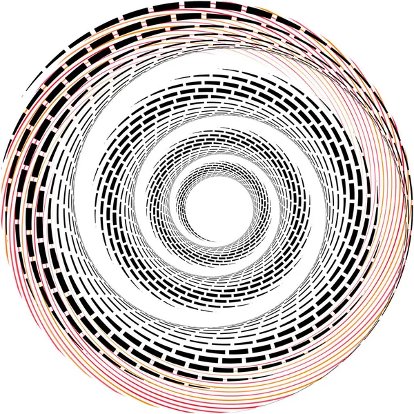 Superposition Abstraite Spirale Tourbillon Vecteur Tourbillon Volute Hélice Vertige Cochléaire — Image vectorielle