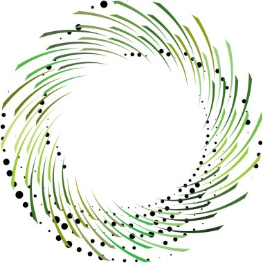 Soyut sarmal, girdap, dönme vektörü örtüşüyor. Volute, helix, koklear vertigo dairesel, geometrik çizim. Soyut çember