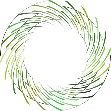 Soyut sarmal, girdap, dönme vektörü örtüşüyor. Volute, helix, koklear vertigo dairesel, geometrik çizim. Soyut çember