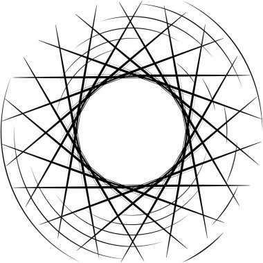 Soyut sarmal, girdap, dönme vektörü örtüşüyor. Volute, helix, koklear vertigo dairesel, geometrik çizim. Soyut çember