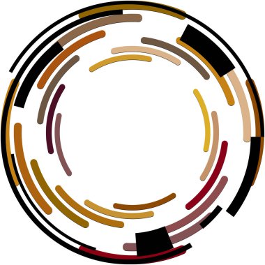 Soyut sarmal, girdap, dönme vektörü örtüşüyor. Volute, helix, koklear vertigo dairesel, geometrik çizim. Soyut çember