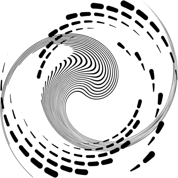 Sovrapposizione Astratta Spirale Vortice Vettore Vortice Voluta Elica Vertigini Cocleari — Vettoriale Stock