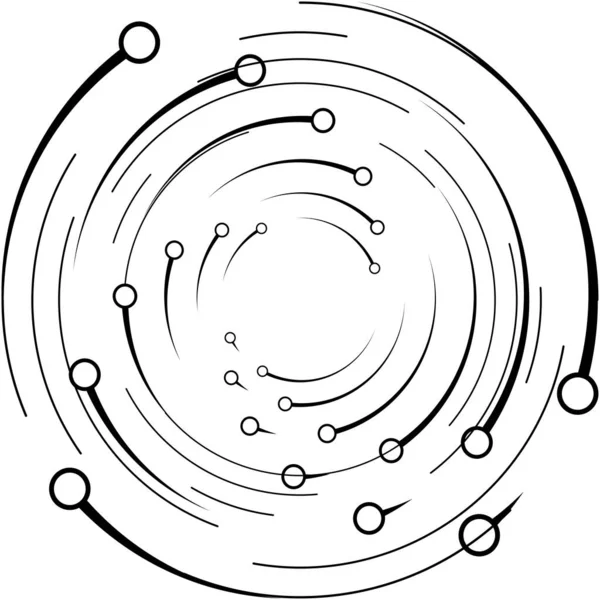 Överlagring Abstrakt Spiral Virvel Virvel Vektor Volute Helix Cochlear Vertigo — Stock vektor