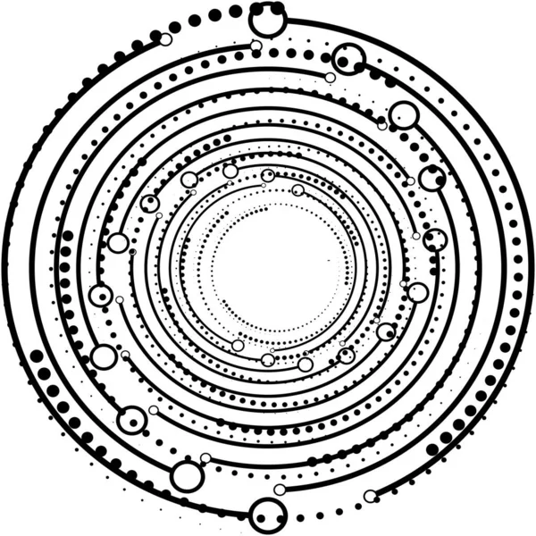 Sovrapposizione Astratta Spirale Vortice Vettore Vortice Voluta Elica Vertigini Cocleari — Vettoriale Stock