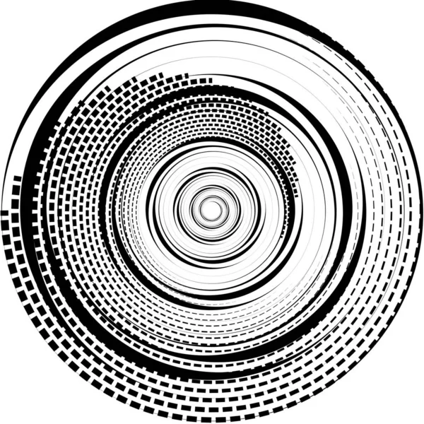 Espiral Abstracta Superpuesta Remolino Vector Giro Voluta Hélice Vértigo Coclear — Vector de stock