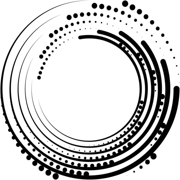 Sovrapposizione Astratta Spirale Vortice Vettore Vortice Voluta Elica Vertigini Cocleari — Vettoriale Stock