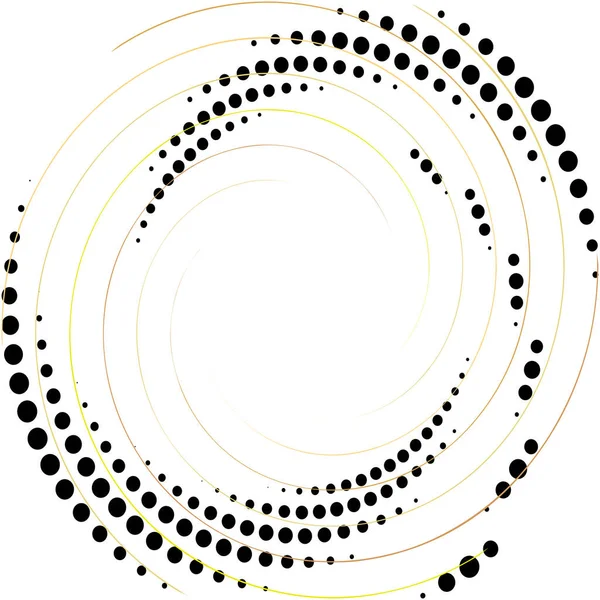 Soyut sarmal, girdap, dönme vektörü örtüşüyor. Volute, helix, koklear vertigo dairesel, geometrik çizim. Soyut çember