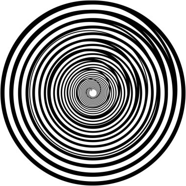 Soyut sarmal, girdap, dönme vektörü örtüşüyor. Volute, helix, koklear vertigo dairesel, geometrik çizim. Soyut çember