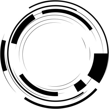 Soyut sarmal, girdap, dönme vektörü örtüşüyor. Volute, helix, koklear vertigo dairesel, geometrik çizim. Soyut çember