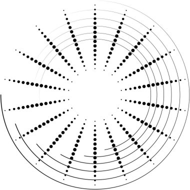 Soyut sarmal, girdap, dönme vektörü örtüşüyor. Volute, helix, koklear vertigo dairesel, geometrik çizim. Soyut çember